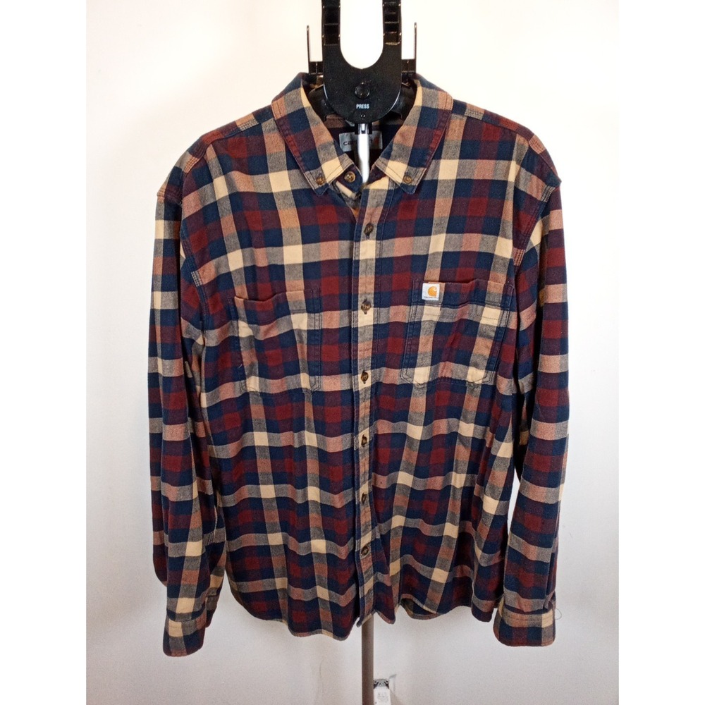 Men's Carhartt Relaxed Fit Size Extra Large‎ Button Down Flannel